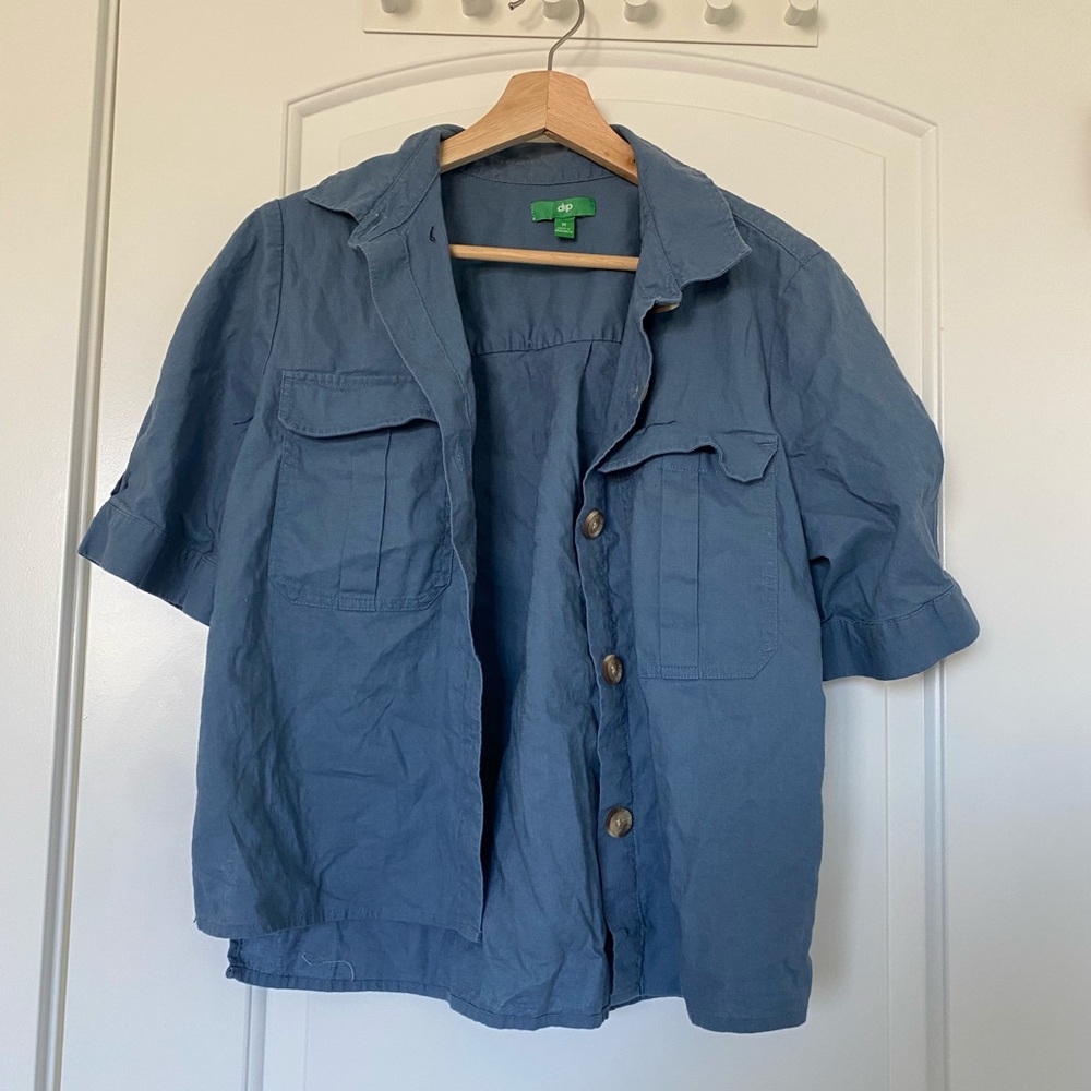 Blue flannel shirt